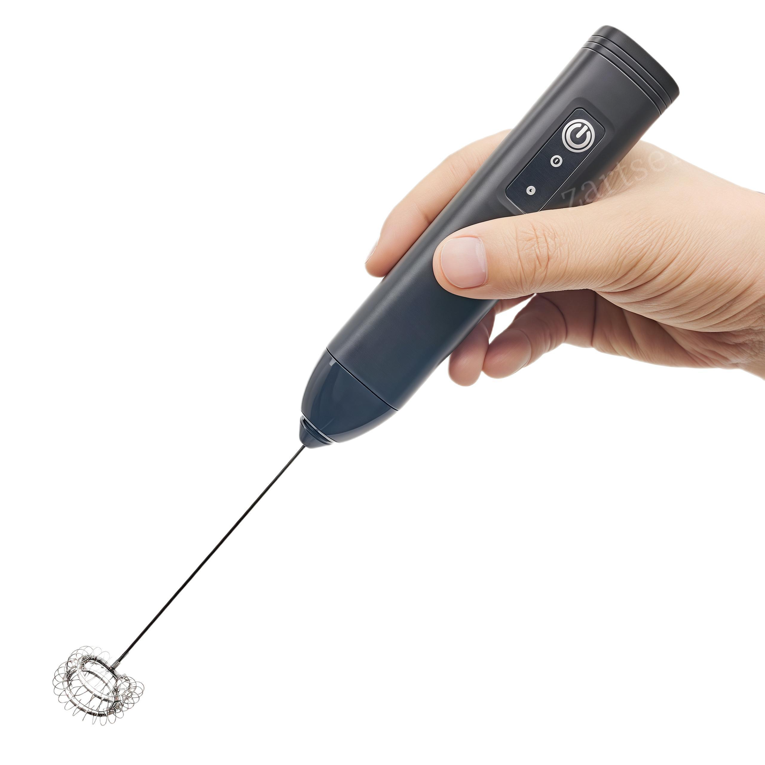 AliExpress Wireless Milk Frother Electric Type-C Handheld Blender Stainless Steel Mini Coffee Maker Whisk Mixer For Coffee Cappuccino Cream, view 6