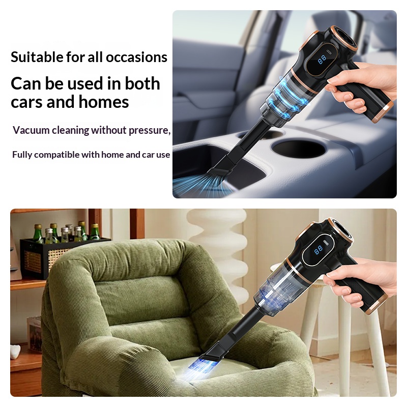 AliExpress Wireless Portable Handheld Car Vacuum Cleaner with Suction Blowing Extraction Functions Rechargeable Car-Specific Cleaning Tool, view 2