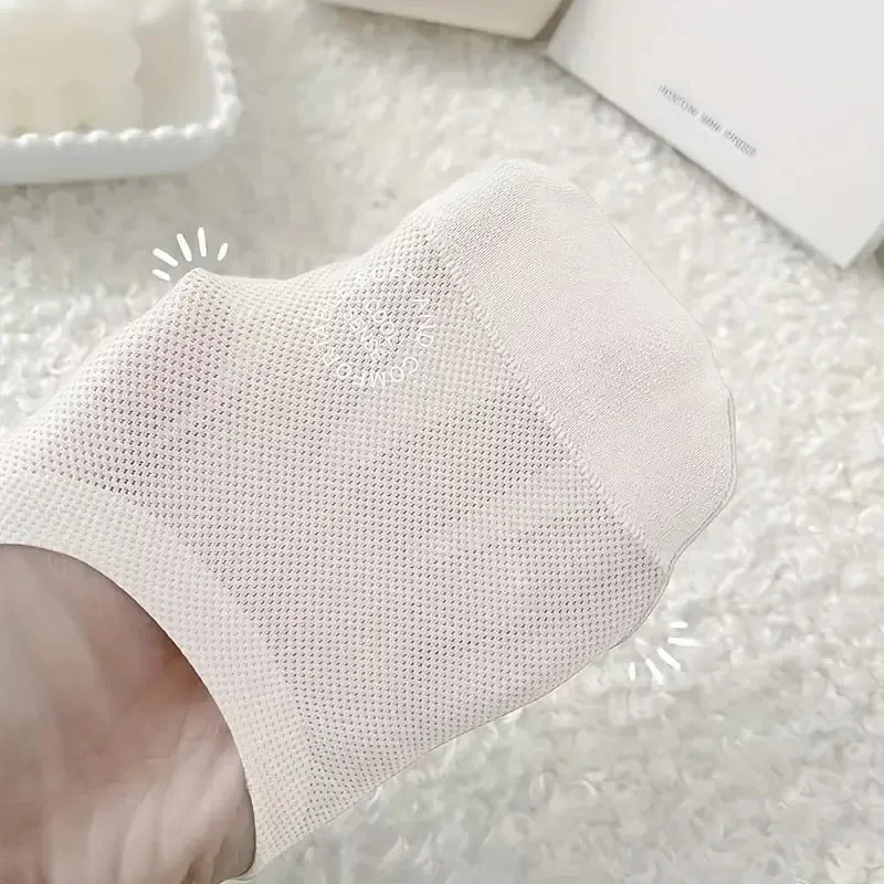 AliExpress Women's Mesh No-Show Socks with Silicone Grip, view 5