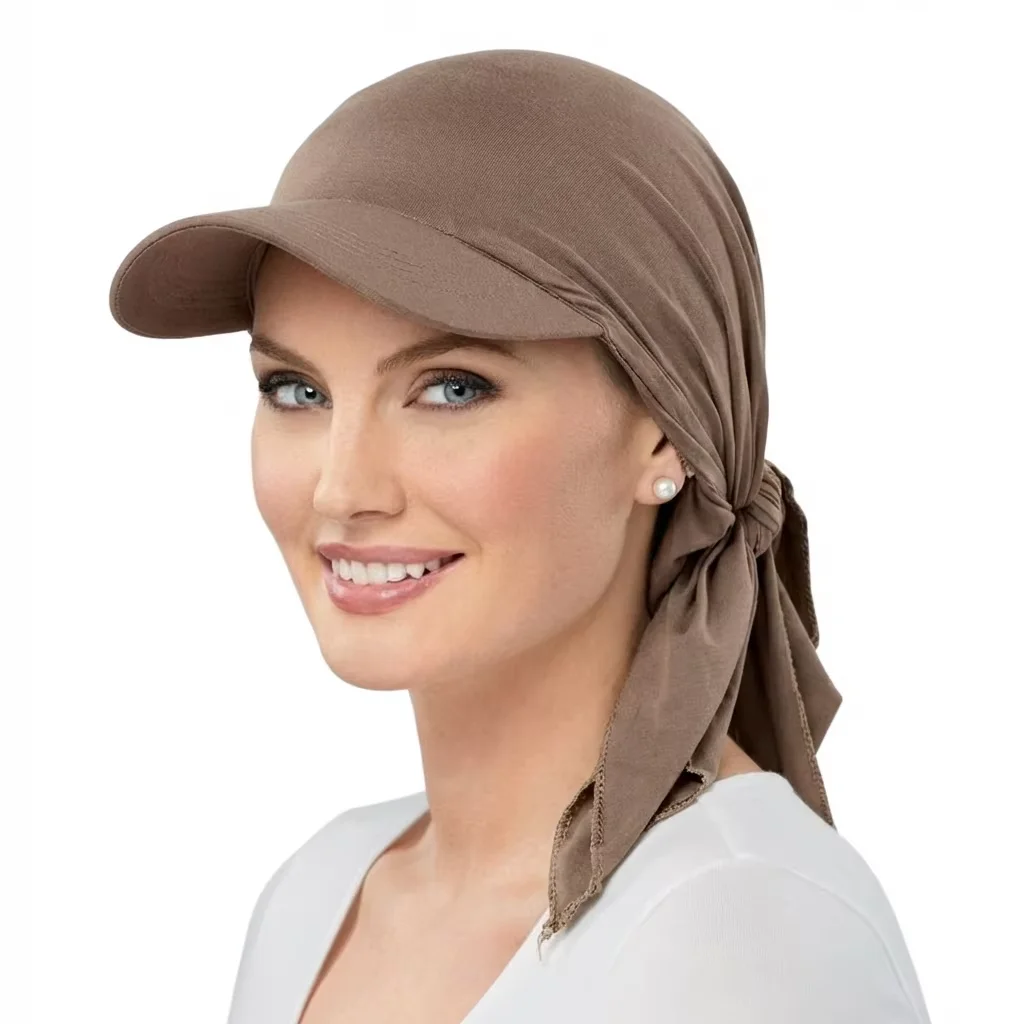 AliExpress Women Classic Solid ColorTurban Hat Outdoor Brim Sunshade Hats Curved Hat Baseball Cap Sun Hats Headscarf Scarf Femme, view 5