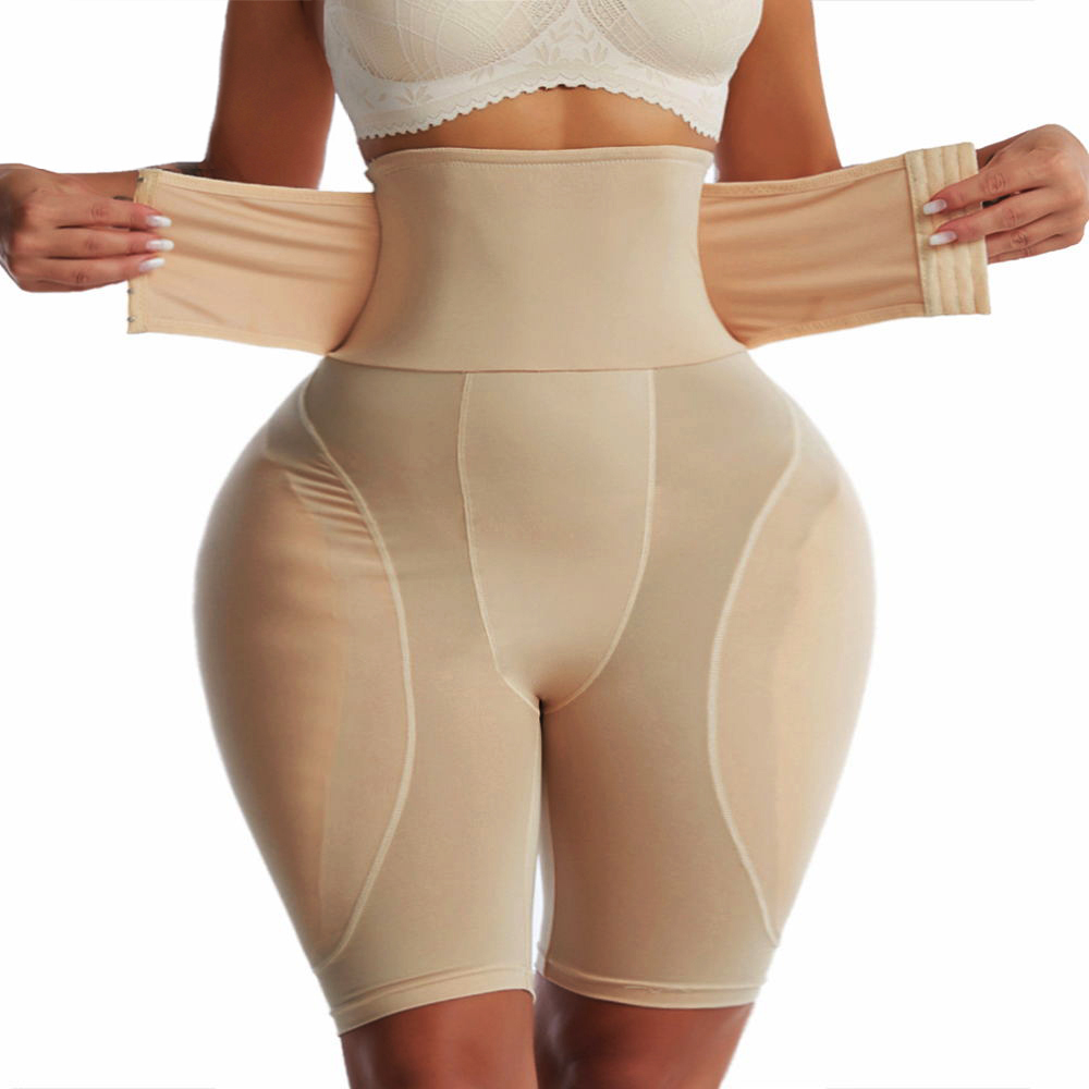 AliExpress Women Hip Enhancer Shapewear Fake Booty Butt Pad Underwear High Waist Body Shaper Padded Panties Butt Lifter Shorts