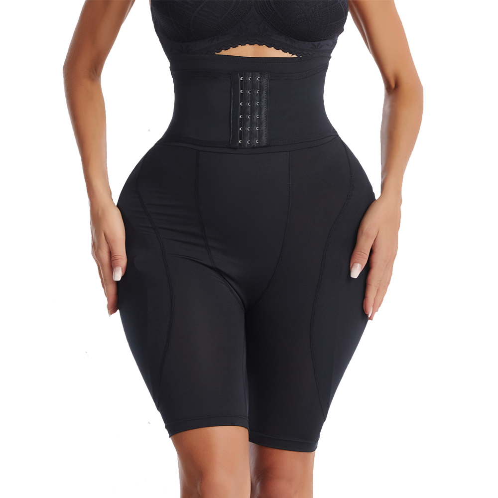 AliExpress Women Hip Enhancer Shapewear Fake Booty Butt Pad Underwear High Waist Body Shaper Padded Panties Butt Lifter Shorts, view 3
