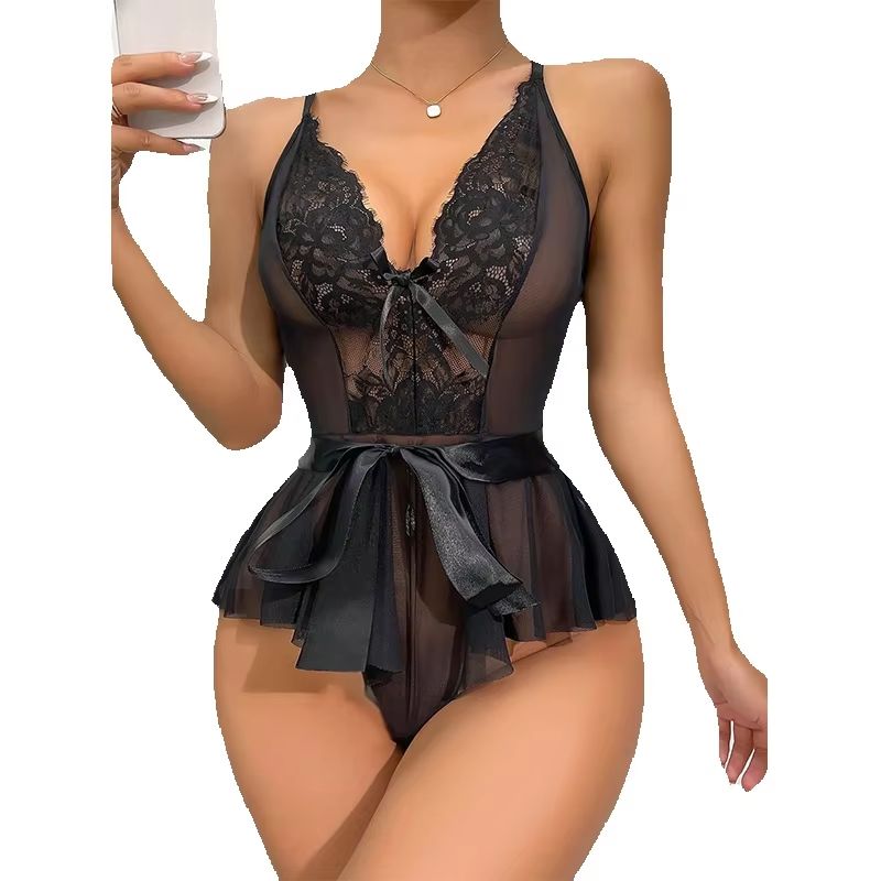 AliExpress Women Pajamas Sleepwear Lace Pajama Set S-XL Sexy Pajamas Ladies Underwear Comfortable Casual Summer