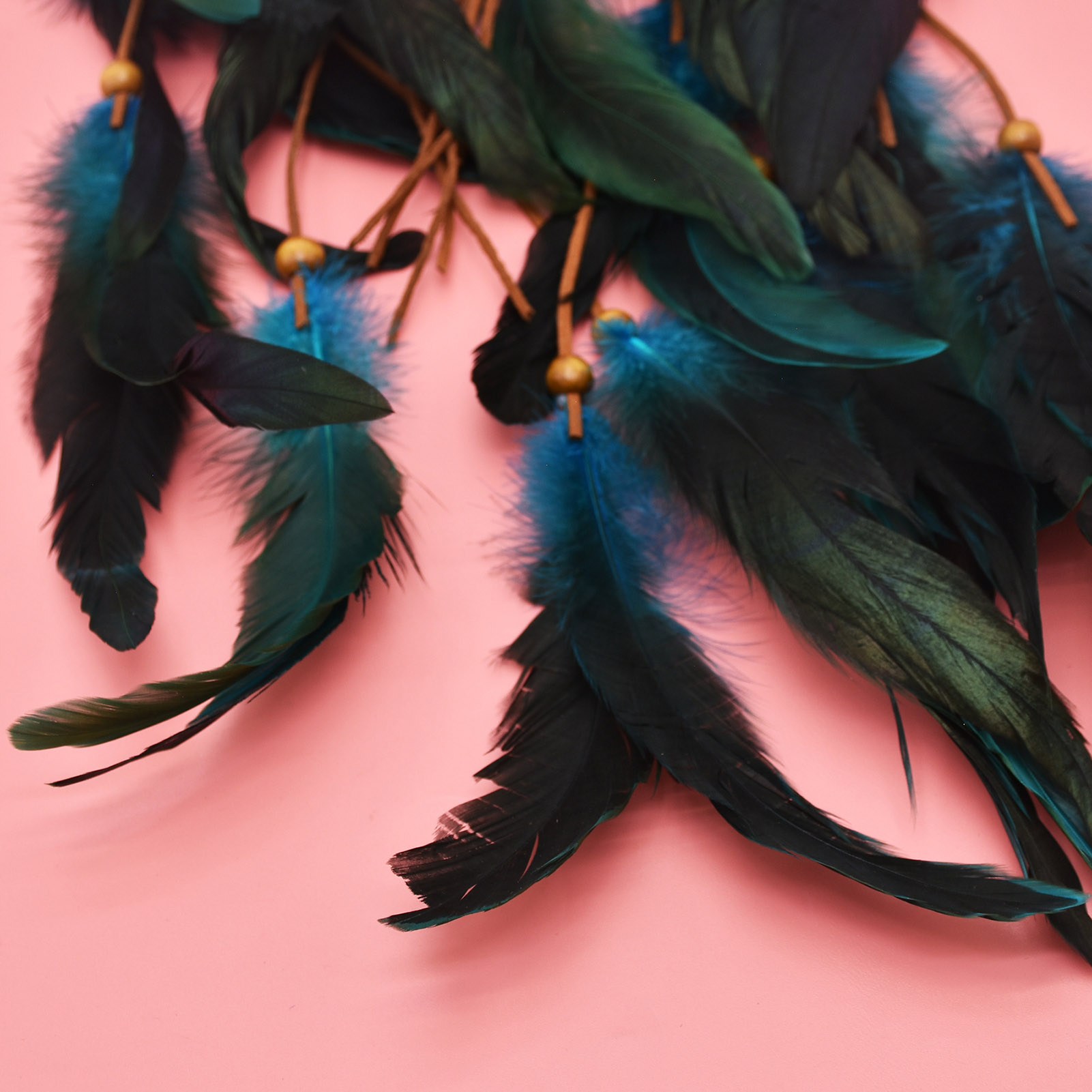 AliExpress Women Plumage Tassel Headpiece Handmade with Long Tassel Design for Kids Girls Vine Hair Band, view 3