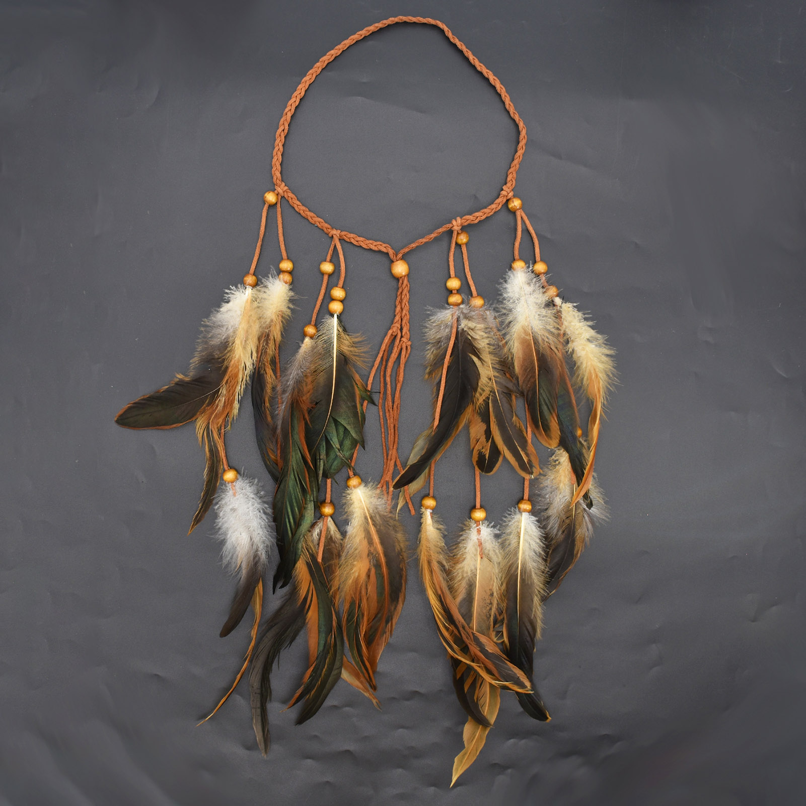 AliExpress Women Plumage Tassel Headpiece Handmade with Long Tassel Design for Kids Girls Vine Hair Band, view 6