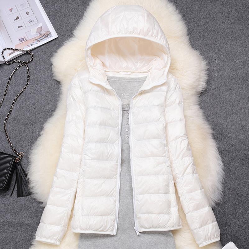 AliExpress Women Puffer Jacket 15 Colors Plus Size 5XL 6XL 7XL 2025 New Spring Autumn Female Ultra Lightweight Packable Hooded Down Coats, view 2