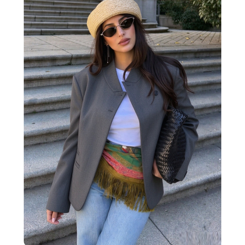 AliExpress Women's Autumn Blazers Blouse 2026 New Fashion Young Women's Elegant Travel Holiday Jackets Spring Street Sarm Blazers Jackets, view 6