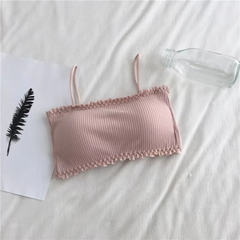AliExpress Women's Bra Female Tube Top Bra Women's Suspender Underwear Beautiful Tank Top Seamless Comfort Bra Sport Bra Lace Tops, view 4