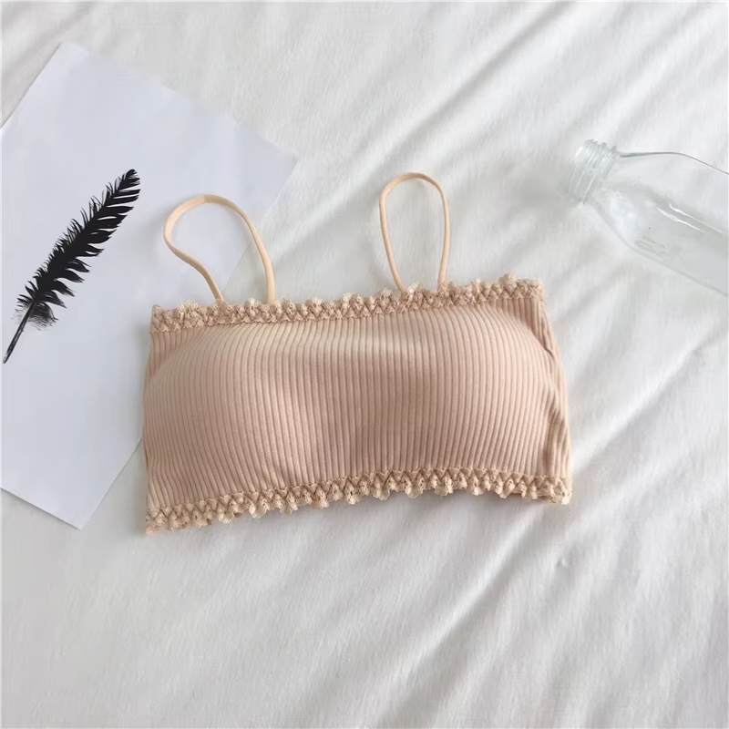 AliExpress Women's Bra Female Tube Top Bra Women's Suspender Underwear Beautiful Tank Top Seamless Comfort Bra Sport Bra Lace Tops, view 5