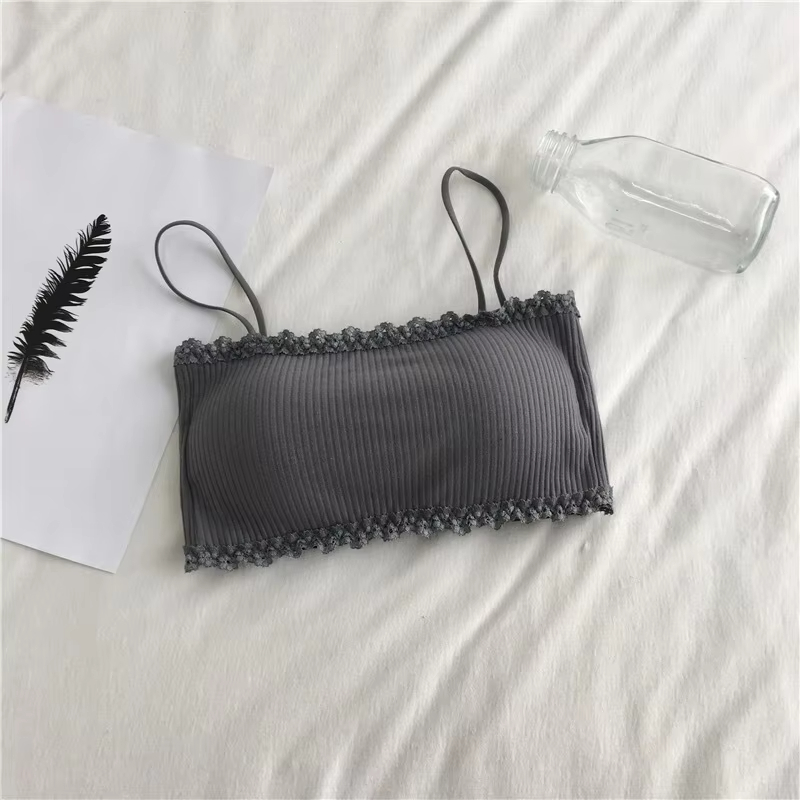 AliExpress Women's Bra Female Tube Top Bra Women's Suspender Underwear Beautiful Tank Top Seamless Comfort Bra Sport Bra Lace Tops, view 6