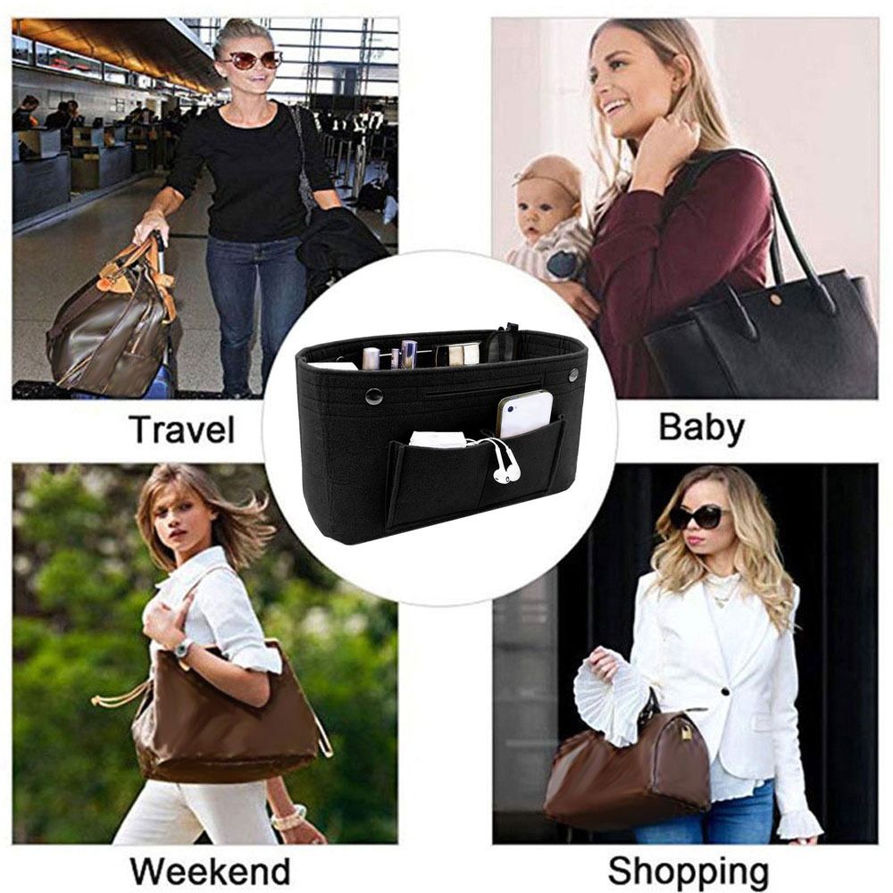AliExpress Women's Felt Handbag Organizer Insert, view 3