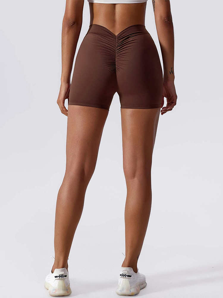 AliExpress Women's Tummy Control Ruched Booty Shorts, High Rise Non-Slip Biker Shorts for Running Fitness, view 6