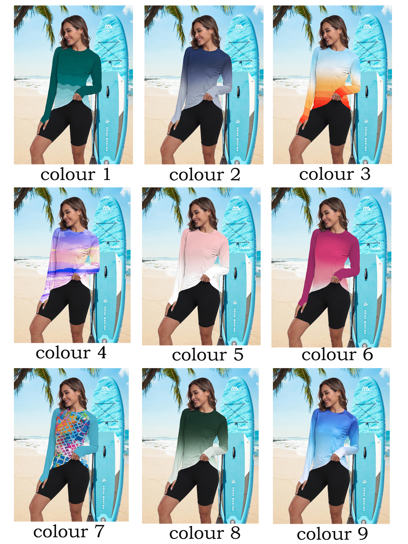 AliExpress Women's UPF 50+ Sun Shirts Long Sleeve UV Protection Rash Guard Lightweight Quick Dry SPF Hiking Tops Outdoor, view 5