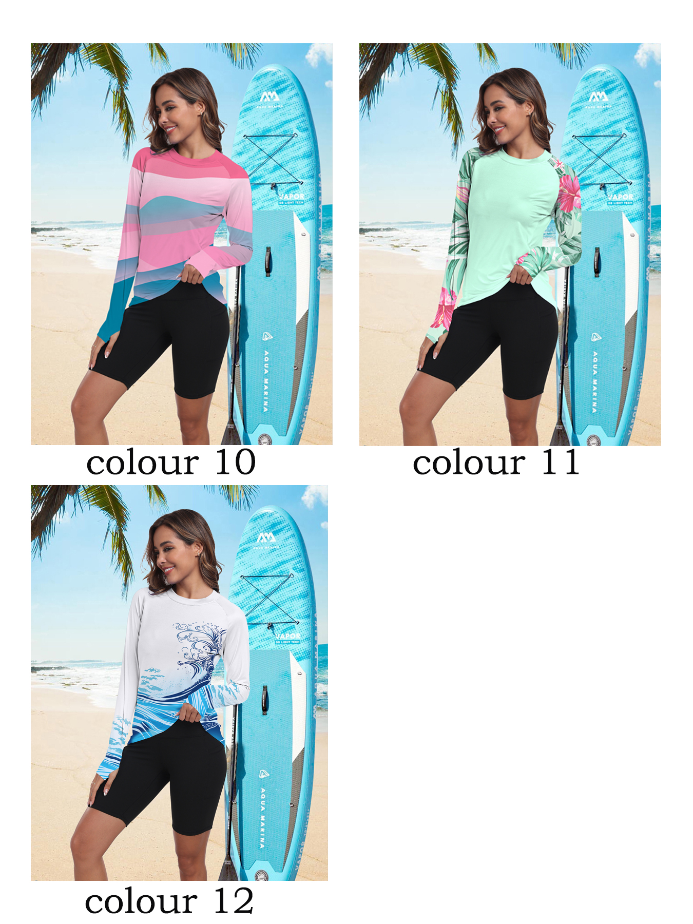 AliExpress Women's UPF 50+ Sun Shirts Long Sleeve UV Protection Rash Guard Lightweight Quick Dry SPF Hiking Tops Outdoor, view 6