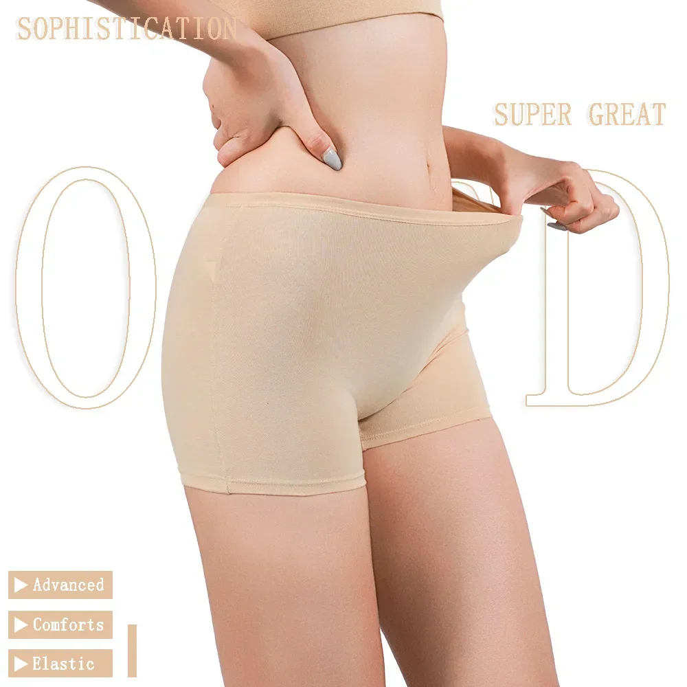 AliExpress Women Safety Panties Boxer Shorts Female Ladies Traceles Underwear Woman Underpants Panty Pants Black Beige Protective Boyshorts, view 4