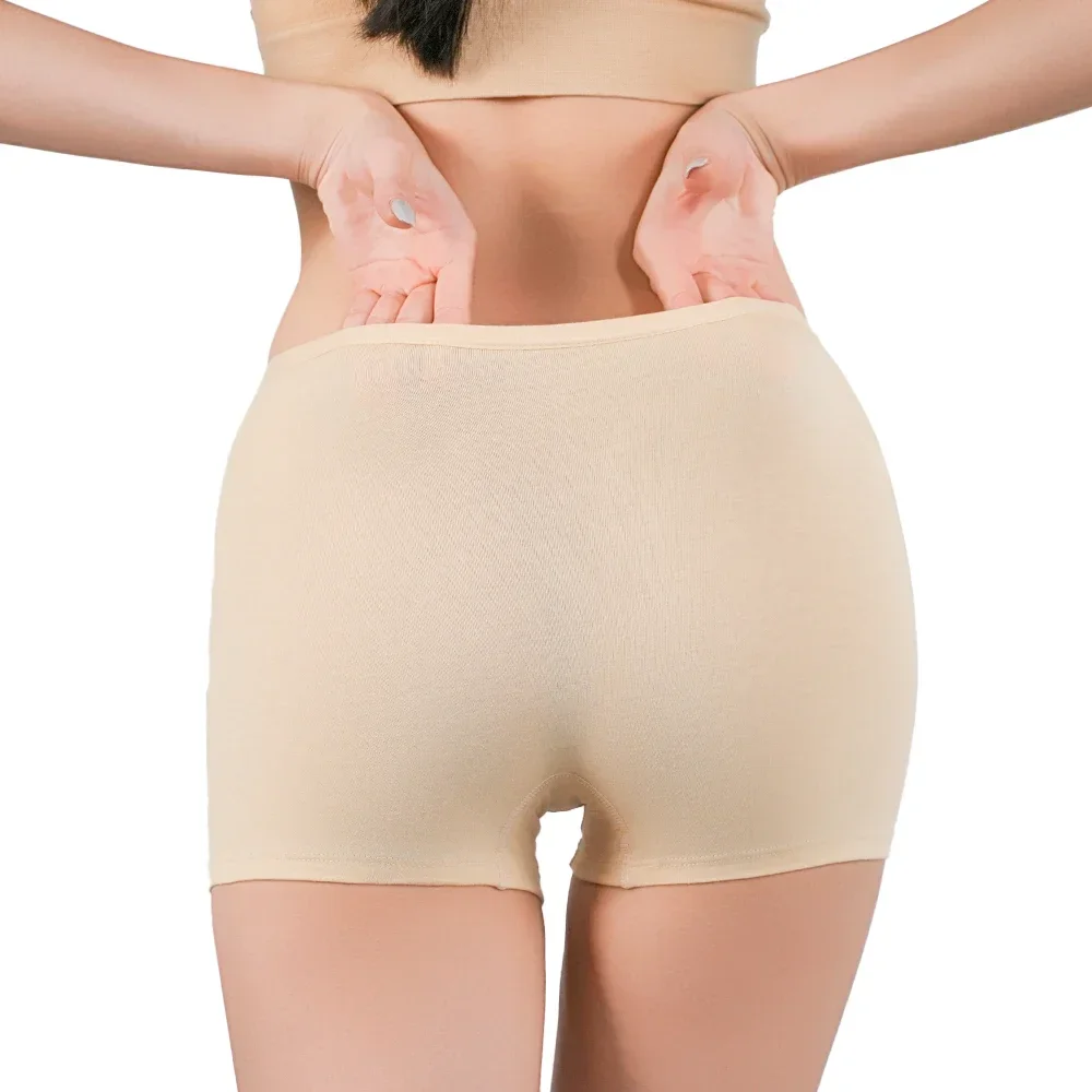AliExpress Women Safety Panties Boxer Shorts Female Ladies Traceles Underwear Woman Underpants Panty Pants Black Beige Protective Boyshorts, view 5