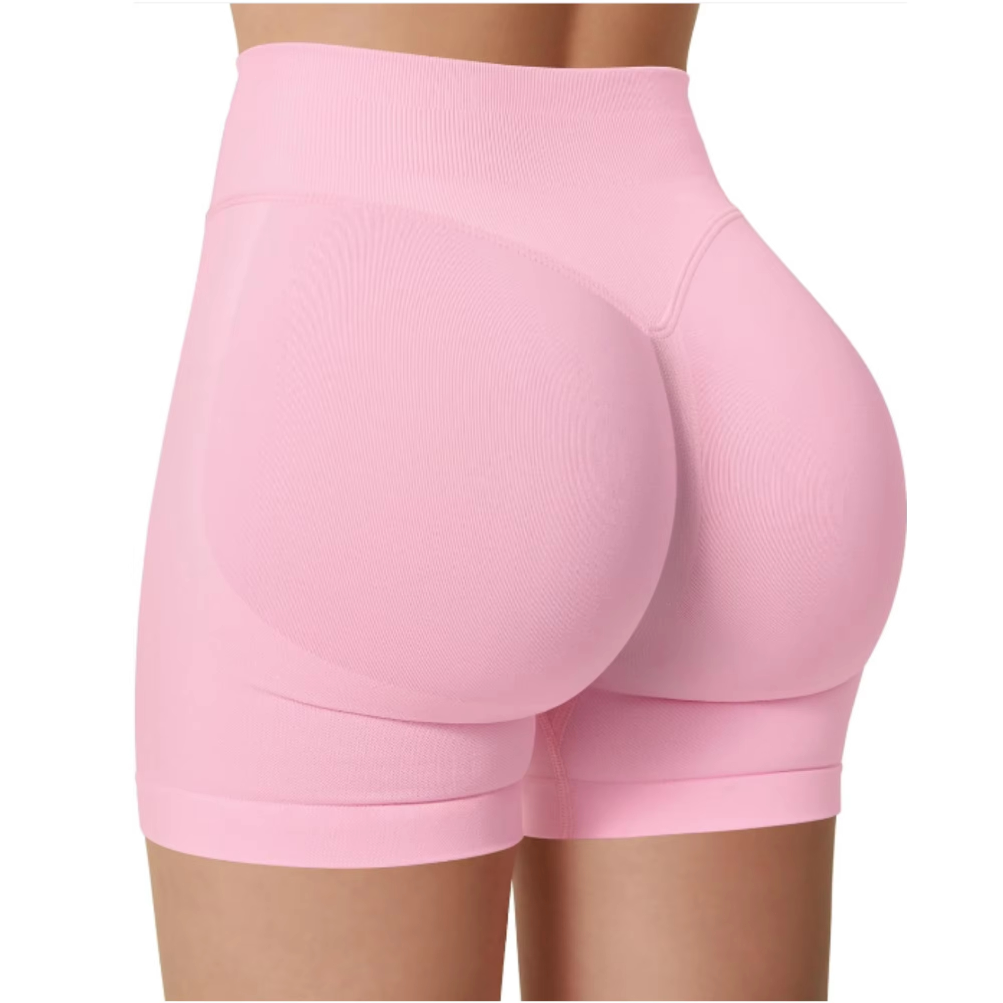 AliExpress Women Sexy High Waisted Yoga Shorts Fashionable and Running Fitness Pants Summer Solid Color Yoga Leggings