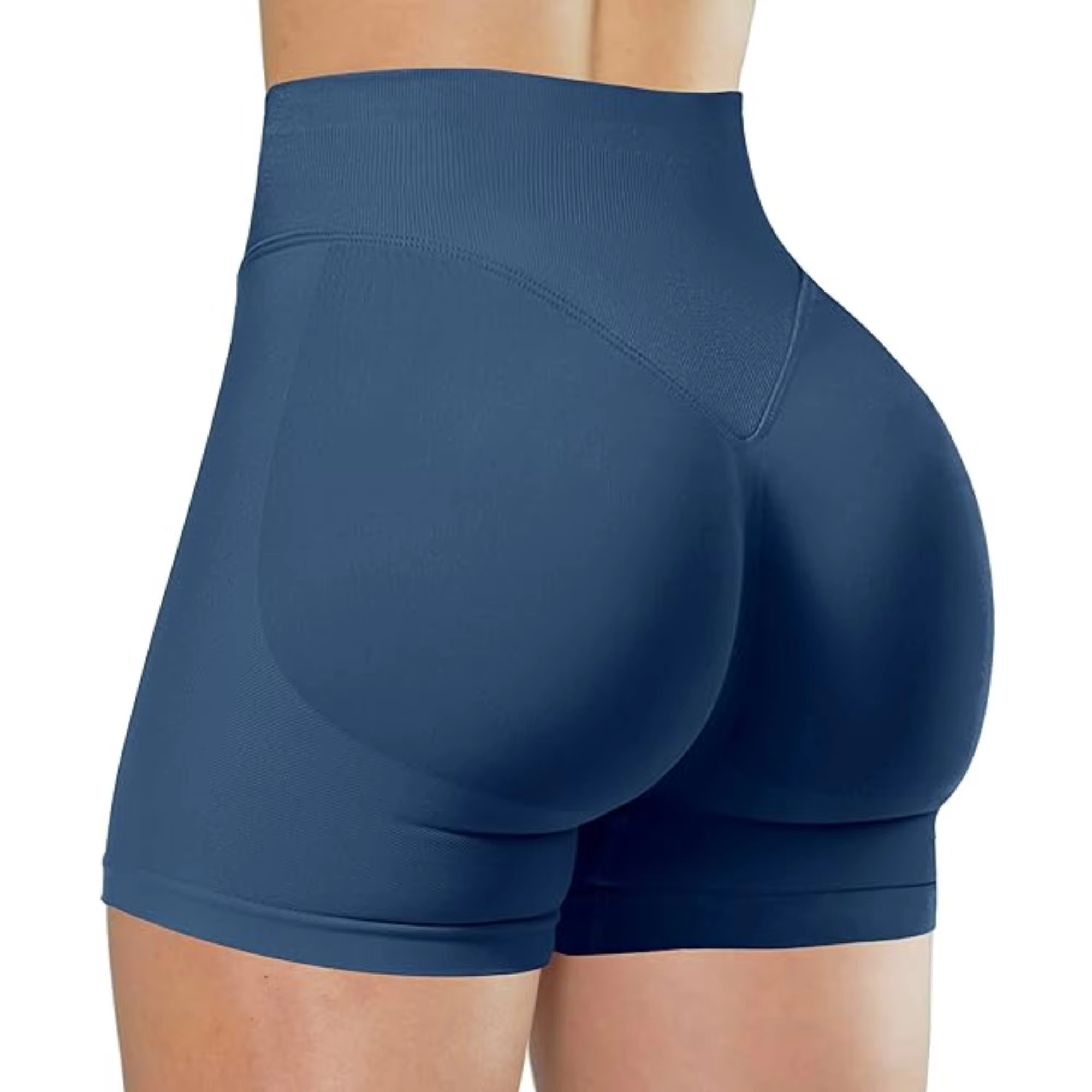 AliExpress Women Sexy High Waisted Yoga Shorts Fashionable and Running Fitness Pants Summer Solid Color Yoga Leggings, view 5