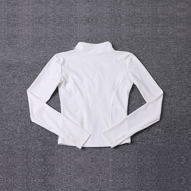 AliExpress Women Sport Jacket Long Sleeve Shirt Workout Coat Gym Training Clothing Yoga Sportswear, view 5