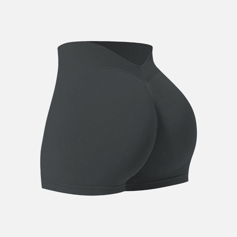 AliExpress Women Summer V- Waisted Yoga Shorts Fashionable and Sexy Running Fitness Pants Gym High Elastic Hip Liftting Sports Shorts, view 2
