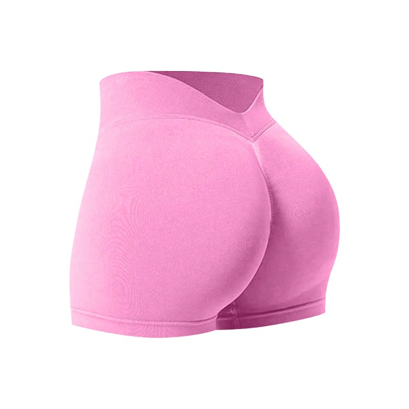 AliExpress Women Summer V- Waisted Yoga Shorts Fashionable and Sexy Running Fitness Pants Gym High Elastic Hip Liftting Sports Shorts, view 5