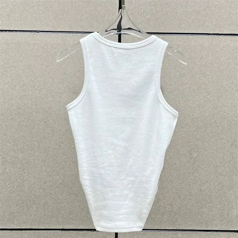 AliExpress Women t-shirts New twisted flower knotted sleeveless top for summer 2025 Elastic slim pure cotton women's vest corset crop top, view 2