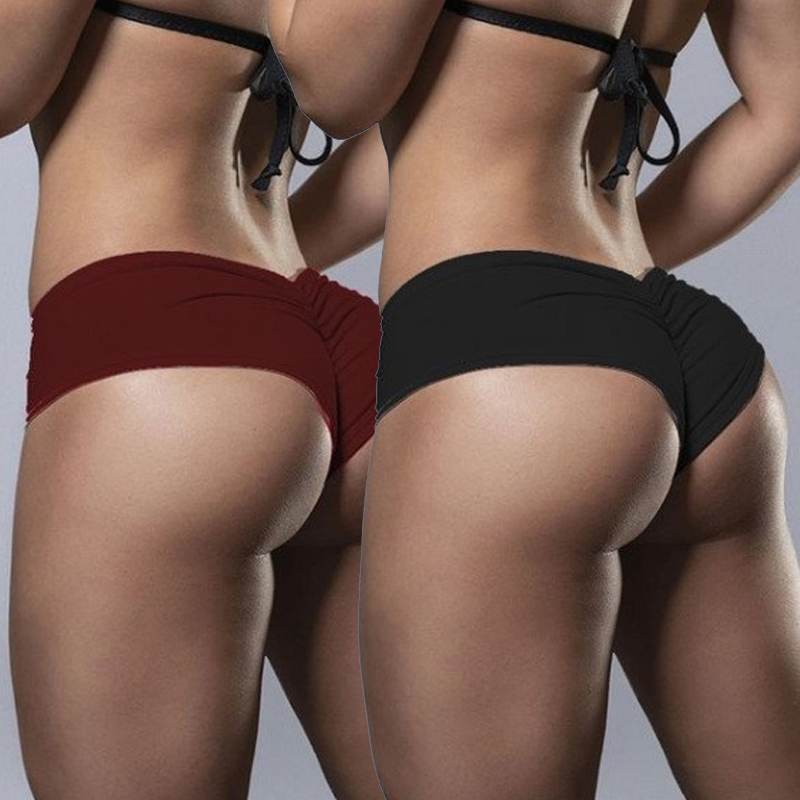 AliExpress Women Yoga Briefs Fitness Bike Sexy Shorts Fashion Workout Push Up Sportswear Sport Mini Short Gym Shorts Girls Spodenki Damskie, view 2