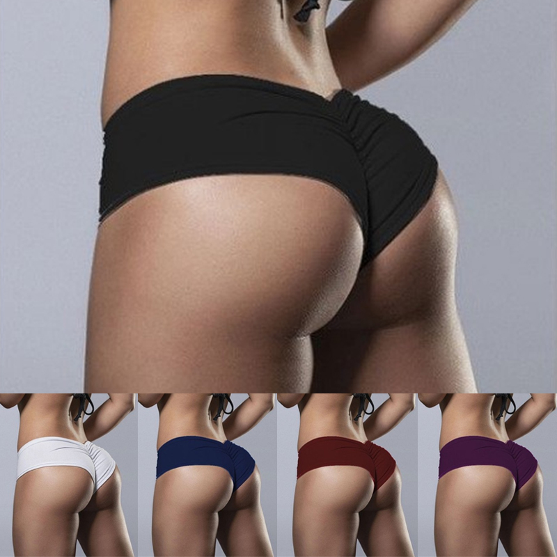 AliExpress Women Yoga Briefs Fitness Bike Sexy Shorts Fashion Workout Push Up Sportswear Sport Mini Short Gym Shorts Girls Spodenki Damskie, view 5