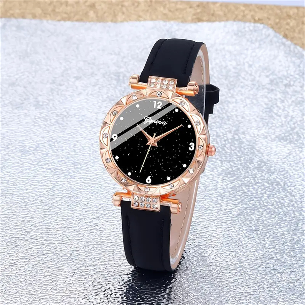 AliExpress 5-Piece Rhinestone Women's Quartz Watch Set, view 5