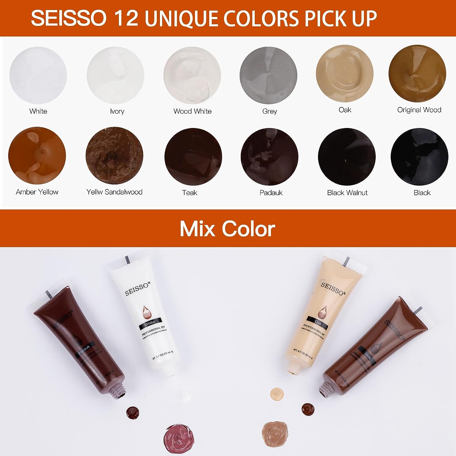 AliExpress Wood Paint Repair Furniture Restore Stains Markers Cover Surface Scratch for Wooden Floor Table Oak Cabinet Door Veneer Walnut, view 3