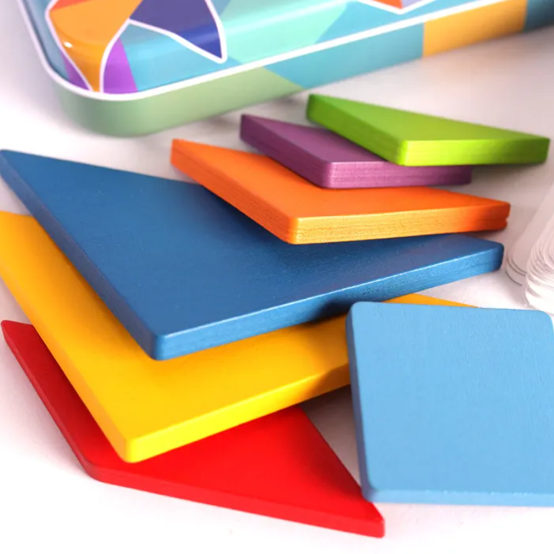 AliExpress Wooden Children Puzzle Toys Montessori Preschool Education Tangram Game Building Blocks Learning Puzzle Game Kids Festival Toy, view 5