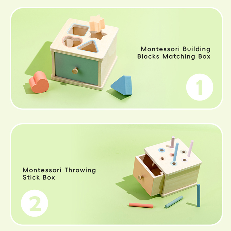 AliExpress Wooden Color Shape Sorting Toys Drawer Box Busy Board Matching Game Fine Motor Sensory Toys Montessori Learning For Baby Gifts, view 3