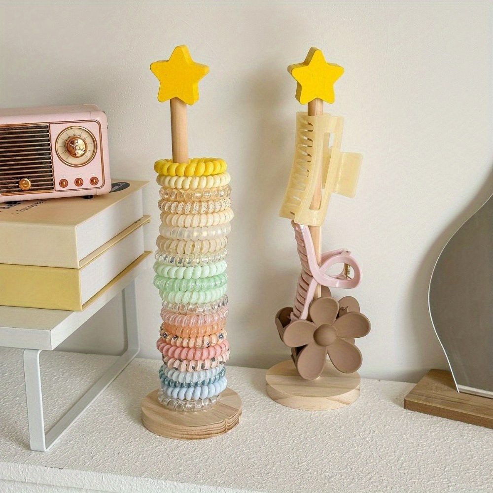 AliExpress Wooden Desktop Watch and Jewelry Organizer Stand, view 6