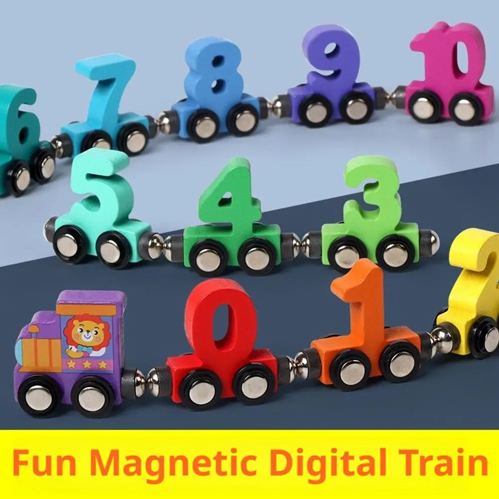 AliExpress Wooden Magnetic Number Train Set | Educational Building Blocks | Logical Brain Development Toy