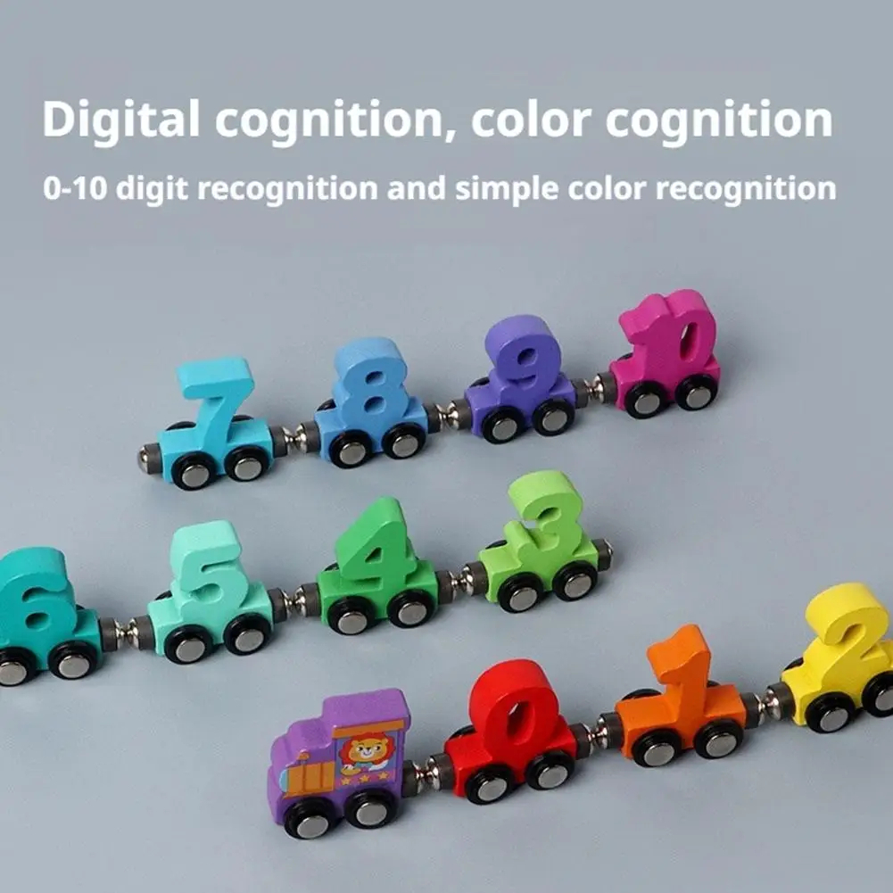 AliExpress Wooden Magnetic Number Train Set | Educational Building Blocks | Logical Brain Development Toy, view 2