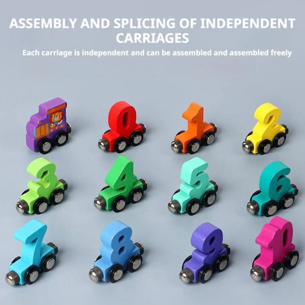 AliExpress Wooden Magnetic Number Train Set | Educational Building Blocks | Logical Brain Development Toy, view 3