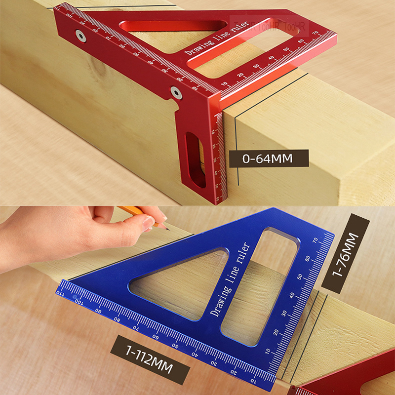AliExpress Aluminum Miter Square and Protractor Ruler, view 3
