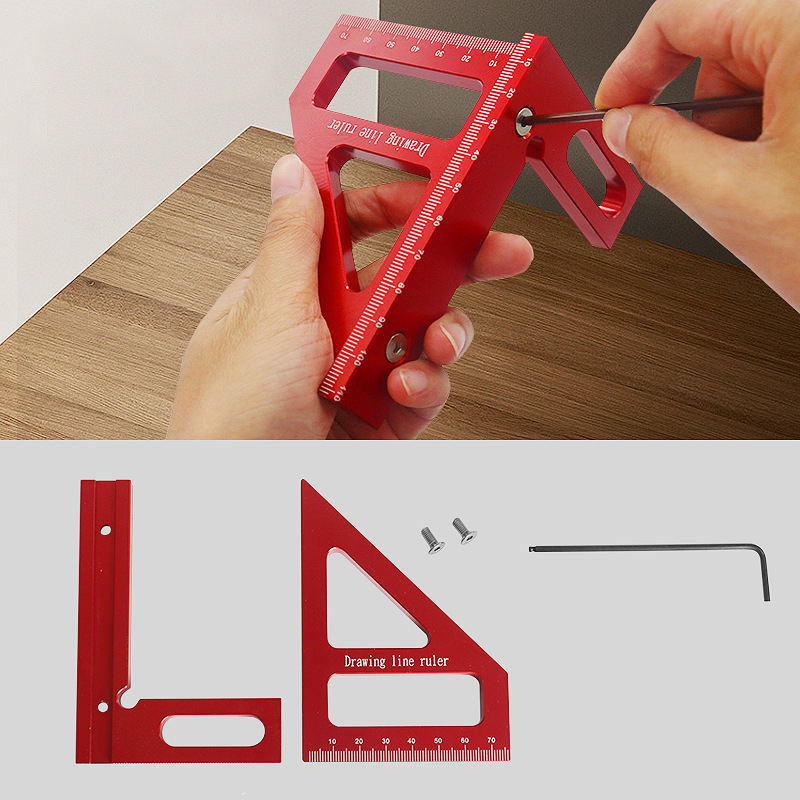 AliExpress Aluminum Miter Square and Protractor Ruler, view 6