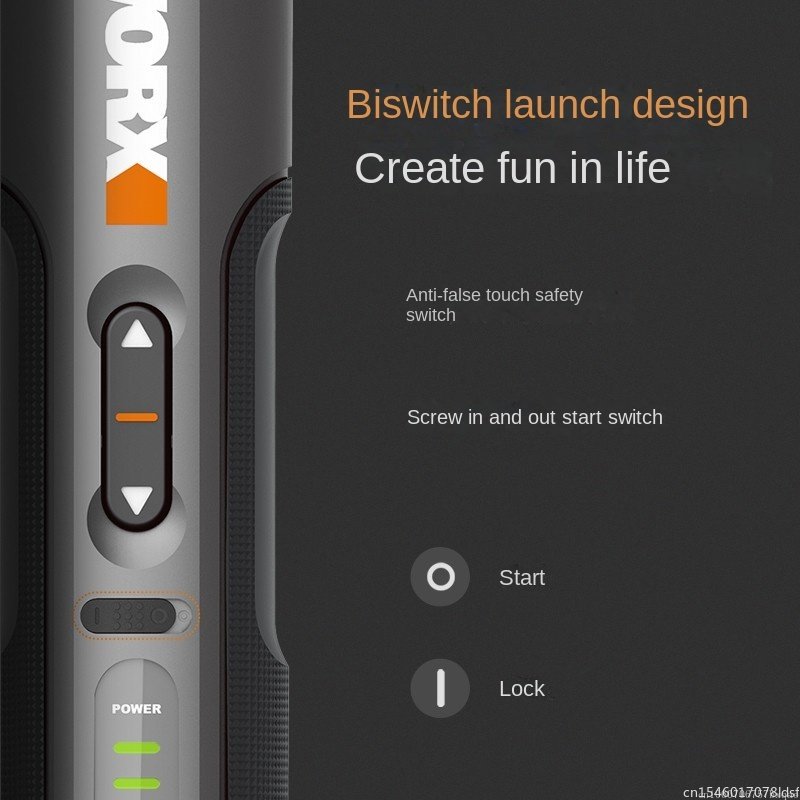 AliExpress WORX WX242 Mini Electrical Screwdriver Set Smart Cordless Electric Screw Driver Rechargeable With 30 Bit Set Power Drill Tools, view 5