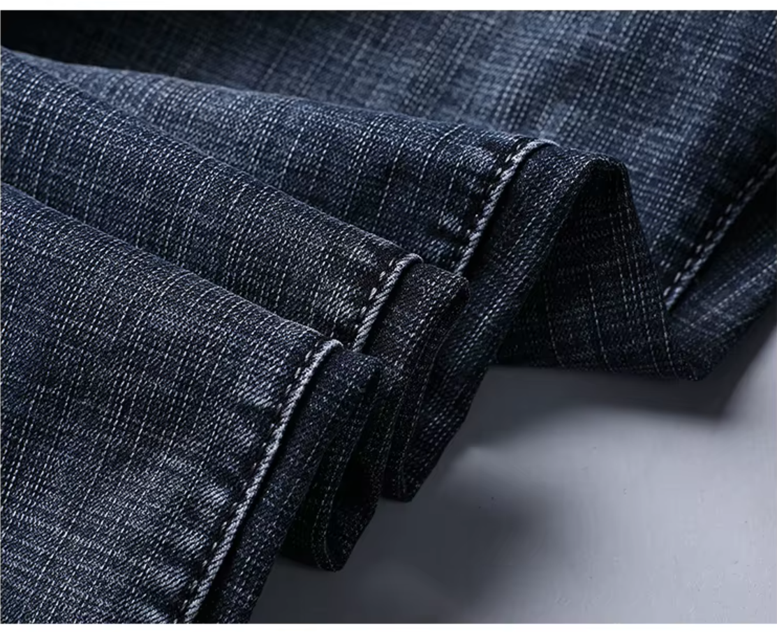 AliExpress Wthinlee New Business Men's Jeans Casual Straight Stretch Fashion Classic Blue Black Work Pant Denim Trousers Male  Clothing, view 5