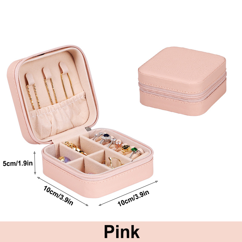 AliExpress Wunionup Mini PU Leather Jewelry Travel Case, view 4