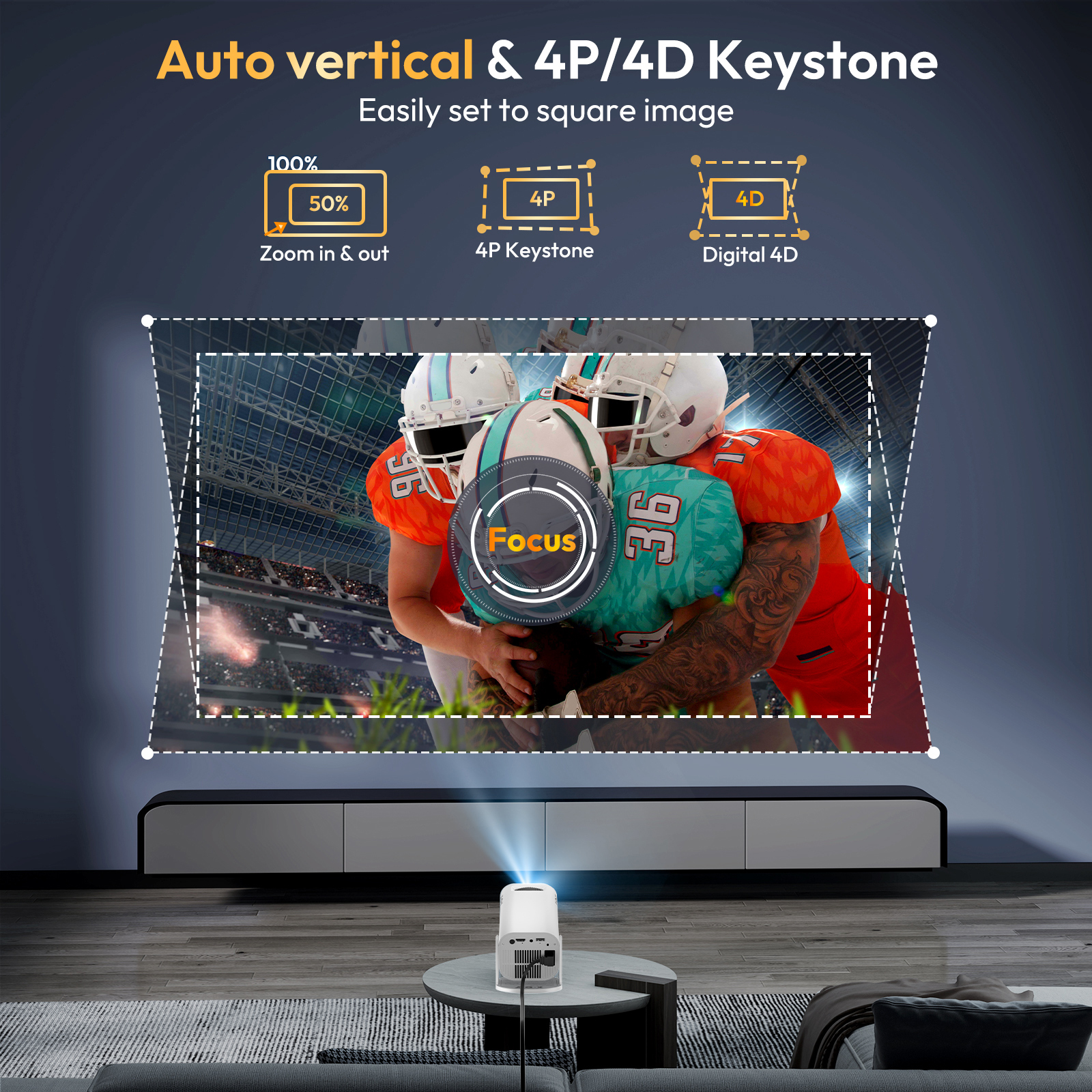 AliExpress XGODY Gimbal 3 Pro Mini Smart Projector, view 4