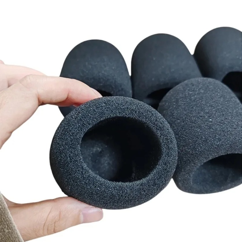 AliExpress XIKCU 6pcs 1.57In Microphone Cover High Density Mic Windscreen Sponge Foam For Most Standard Microphones/Singing/Conference/Ktv, view 4