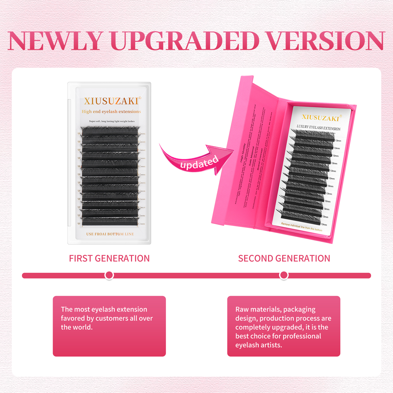 AliExpress XIUSUZAKI L/LU/M Curl YY 3D 4D 5D W Eyelashes Extensions Soft Natural W Lashes Extensions Premade Volume Fans False Lashes Shop, view 4