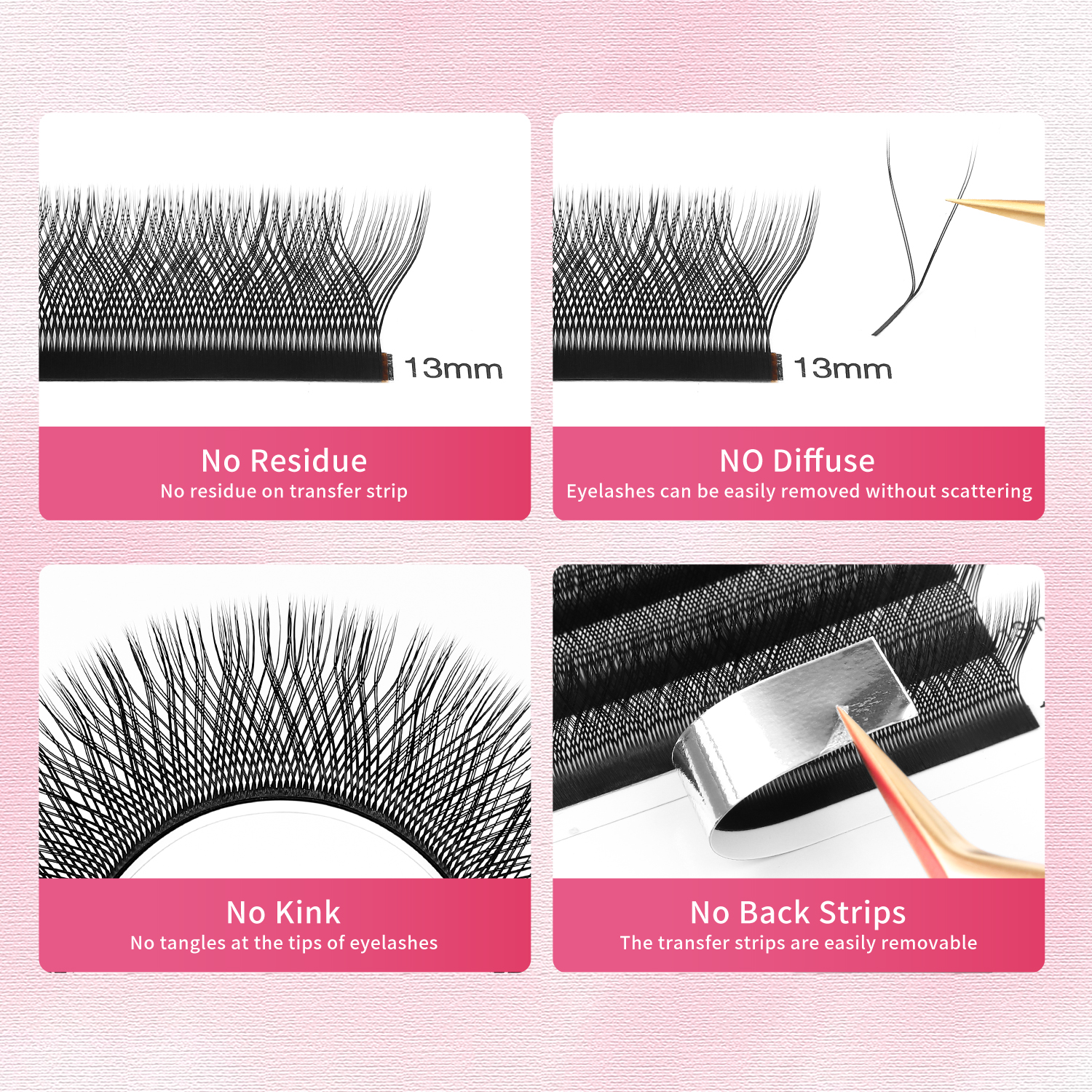 AliExpress XIUSUZAKI L/LU/M Curl YY 3D 4D 5D W Eyelashes Extensions Soft Natural W Lashes Extensions Premade Volume Fans False Lashes Shop, view 6