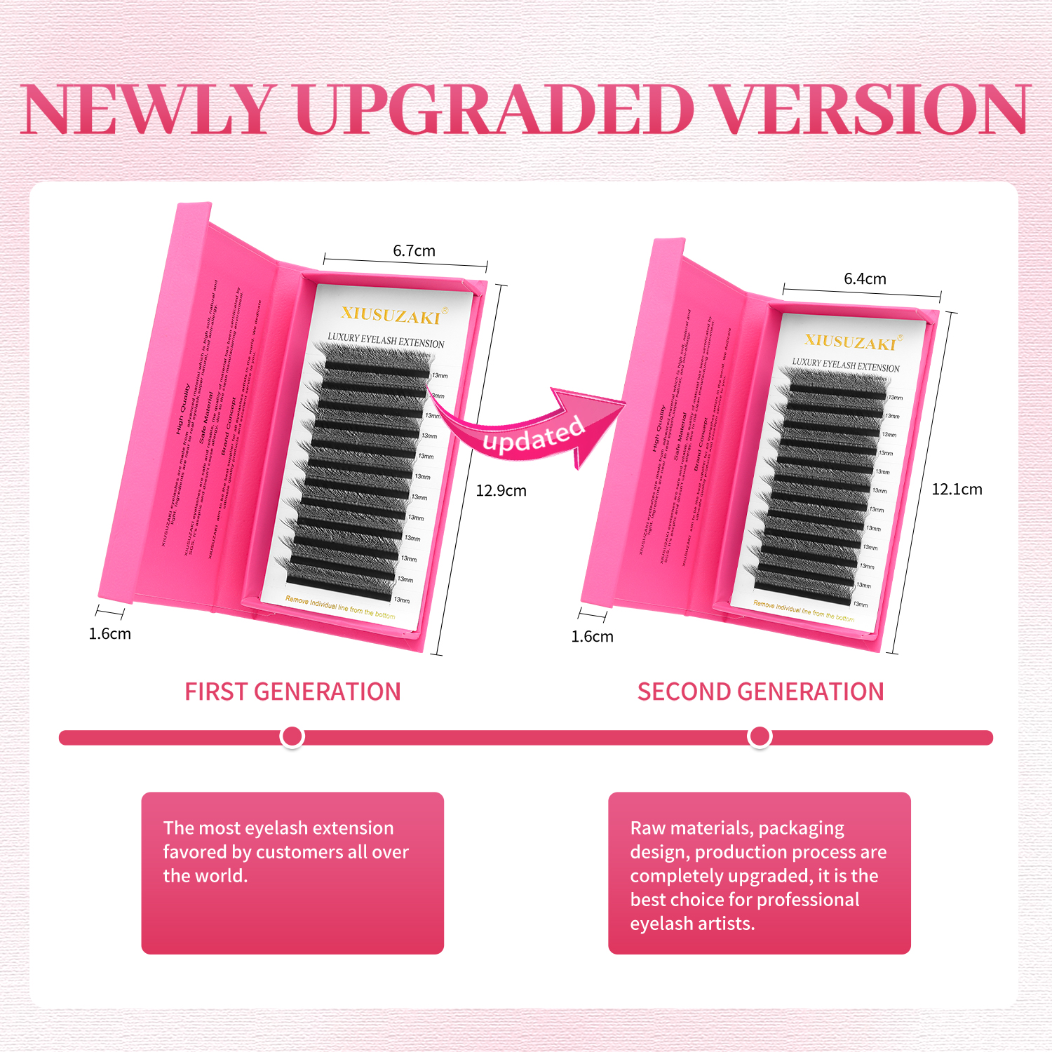 AliExpress W-Shaped Bloom Premade Eyelash Fans, view 2