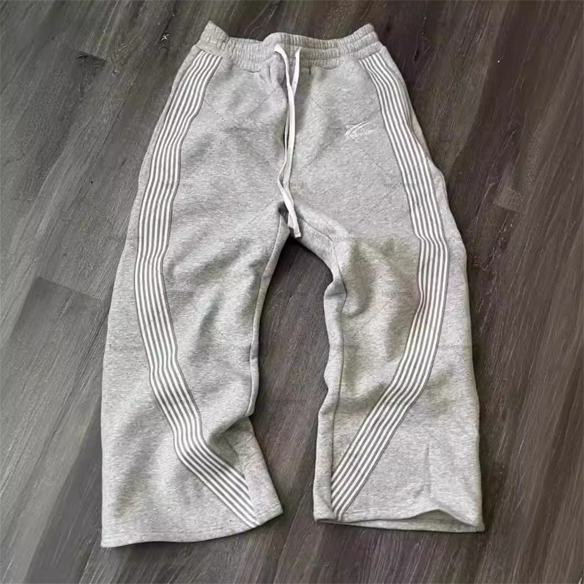 AliExpress Y2k Embroidered Black Gray Casual Pants Camo Functional Tactical Functional Men's Women's Premium Jogging Drawstring Sweatpants, view 2