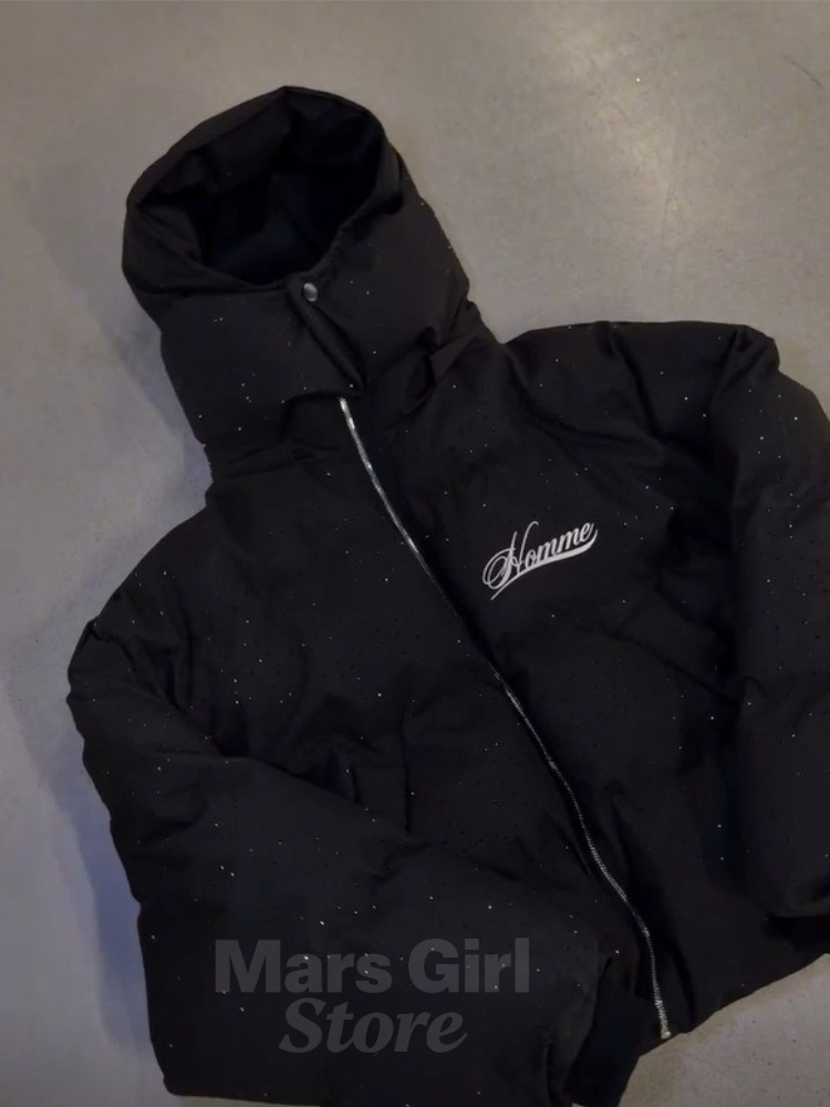 AliExpress Y2K Women's Harajuku Winter Padded Jacket Thick Warm Coat Women's Vintage Zip Up Outerwear Casual Streetwear Fashion Parkas New, view 5