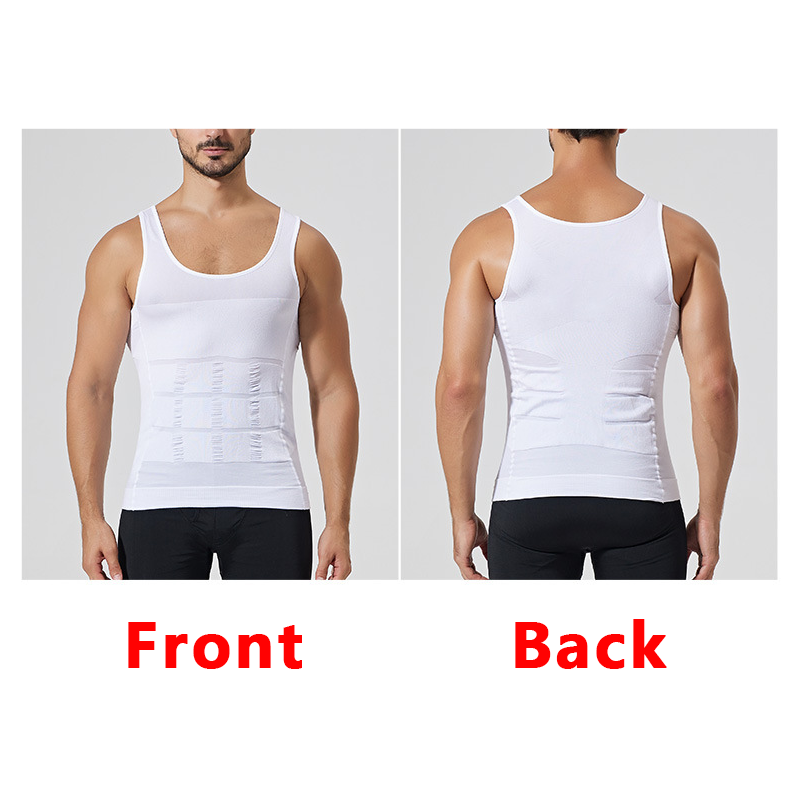 AliExpress YBFDO Men Body Shaper Slimming Compression Vest Undershirt Seamless Waist Trainer Tank Top Belly Control Weight Loss Shapewear, view 3