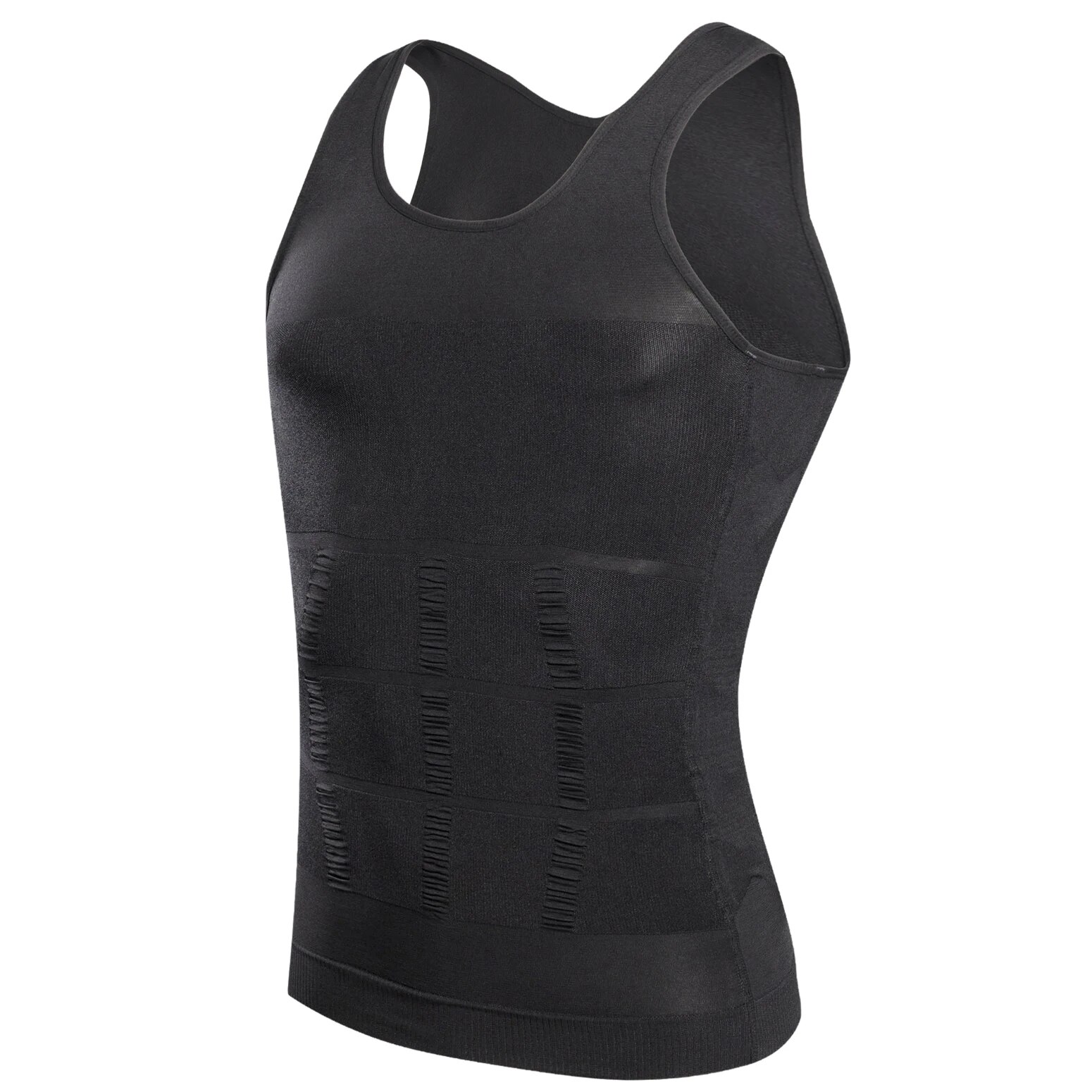 AliExpress YBFDO Men Body Shaper Slimming Compression Vest Undershirt Seamless Waist Trainer Tank Top Belly Control Weight Loss Shapewear, view 5